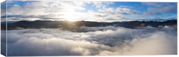 Above the clouds in the Lake District Canvas Print by Sonny Ryse