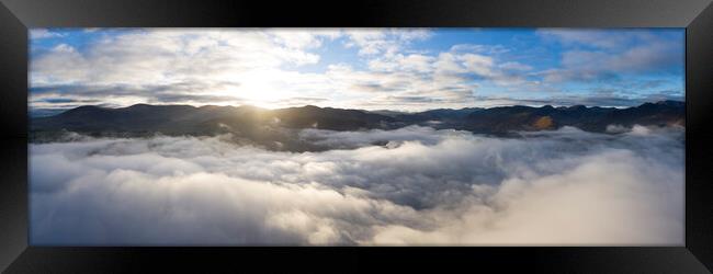 Above the clouds in the Lake District Framed Print by Sonny Ryse