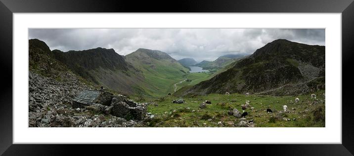 Lake district Warnscale Bothy butternere Framed Mounted Print by Sonny Ryse