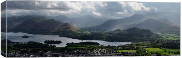 Keswick and the Catbells the lake district Canvas Print by Sonny Ryse