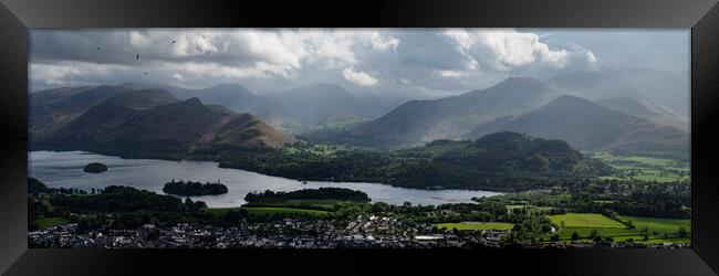 Keswick and the Catbells the lake district Framed Print by Sonny Ryse