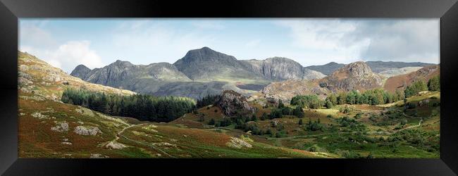 Langdale pikes the lake district Framed Print by Sonny Ryse