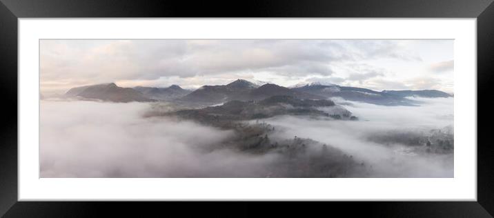 Lake District Mist Framed Mounted Print by Sonny Ryse