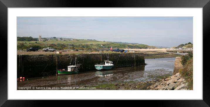 Copperhouse Pool Hayle Cornwall Framed Mounted Print by Sandra Day