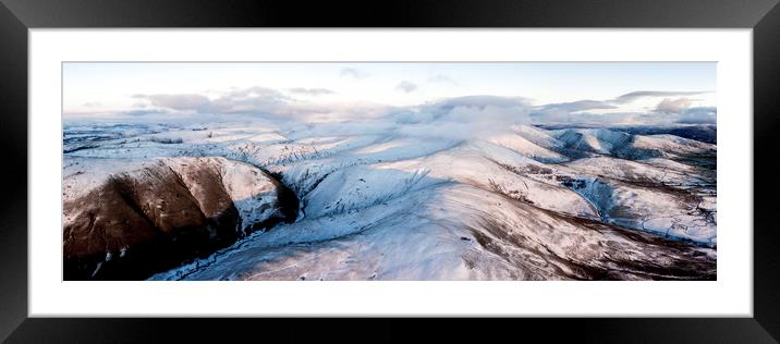 Howgill Fells in winter yorkshire dales Framed Mounted Print by Sonny Ryse