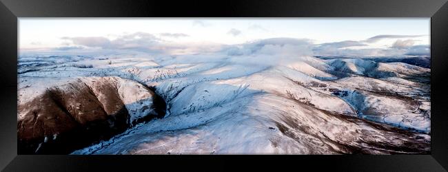 Howgill Fells in winter yorkshire dales Framed Print by Sonny Ryse