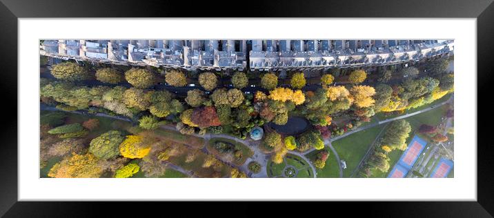 Harrogate Valley Gardens aerial north yorkshire Framed Mounted Print by Sonny Ryse