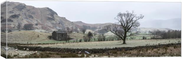 Lake district on a frosty day Canvas Print by Sonny Ryse
