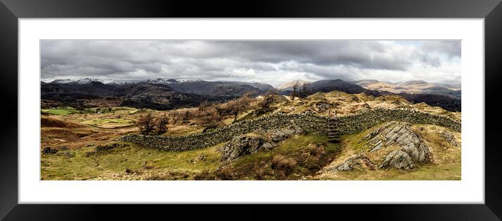 Oxen Fell Lake District Framed Mounted Print by Sonny Ryse