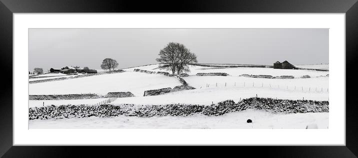 Yorkshire Dales in the Snow Framed Mounted Print by Sonny Ryse