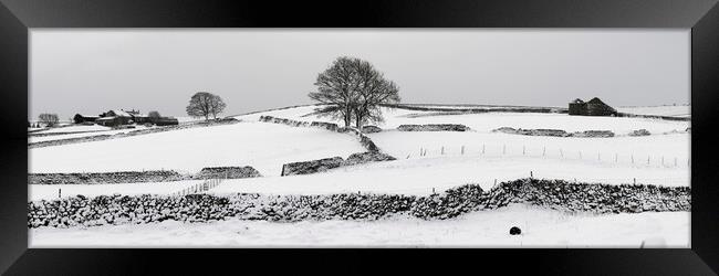 Yorkshire Dales in the Snow Framed Print by Sonny Ryse