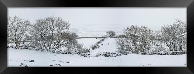 Yorkshire Dales in winter Framed Print by Sonny Ryse