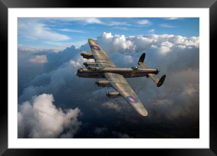 Lancaster PH-D in flight Framed Mounted Print by Gary Eason