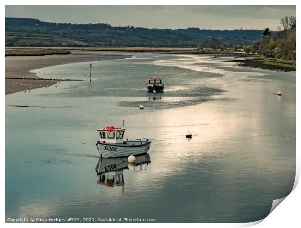 River Axe Estuary Print by Philip Hodges aFIAP ,