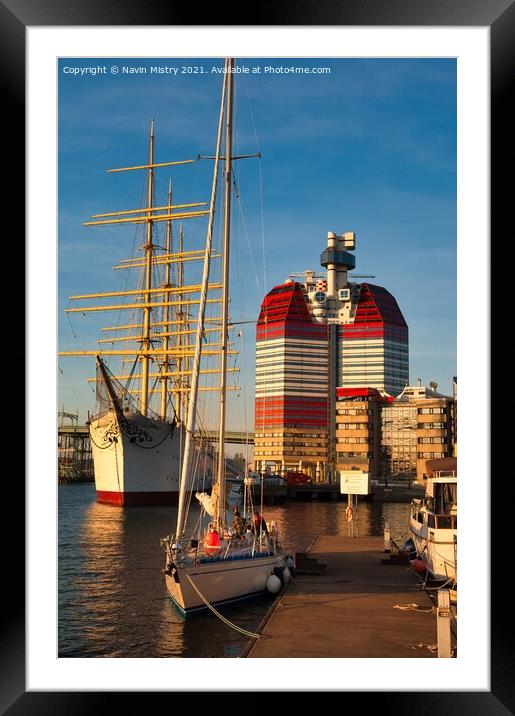 The Guest Harbour Gothenburg, Sweden Framed Mounted Print by Navin Mistry