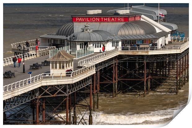 Pavilion Theater in the seaside town of Cromer Print by Chris Yaxley