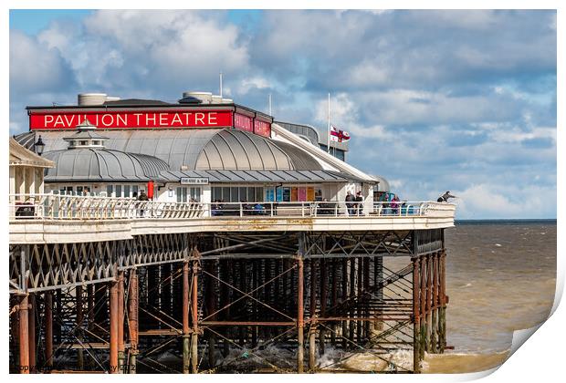 The Pavilion Theater for seaside spectaculars Print by Chris Yaxley