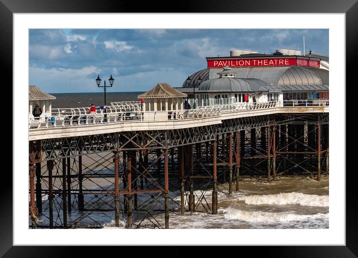 Cromer pier on the North Norfolk coast Framed Mounted Print by Chris Yaxley