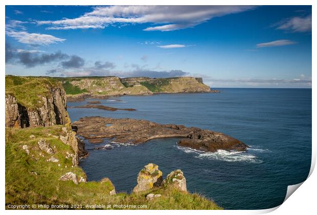 Antrim Causeway Coast Print by Philip Brookes