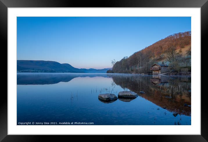 Two Stones of Ullswater Framed Mounted Print by Jonny Gios