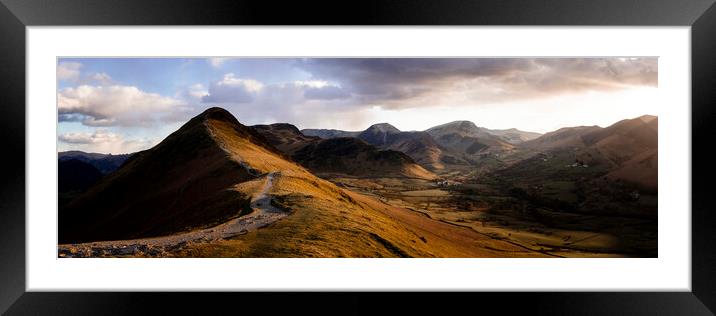 Catbells and Newlands Valley Lake District Framed Mounted Print by Sonny Ryse