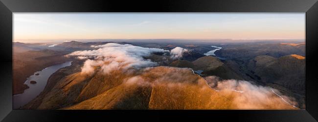 Helvellyn Aerial Lake District Framed Print by Sonny Ryse