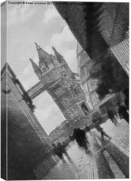 Tower Bridge Canvas Print by Dawn O'Connor