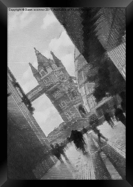 Tower Bridge Framed Print by Dawn O'Connor