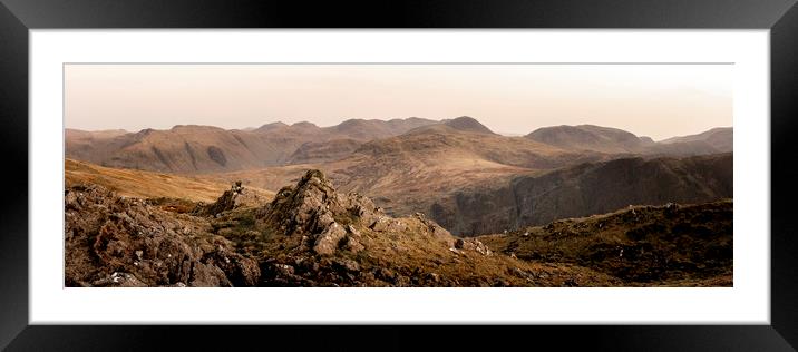 Honistor Pass Lake District Framed Mounted Print by Sonny Ryse