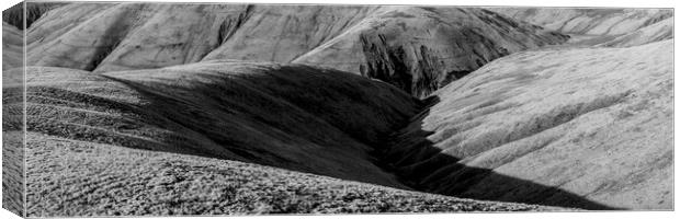 Howgill Fells Black and White Yorkshire Dales Cumbria 2 Canvas Print by Sonny Ryse