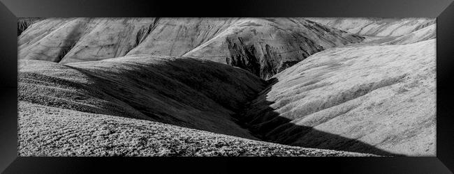 Howgill Fells Black and White Yorkshire Dales Cumbria 2 Framed Print by Sonny Ryse