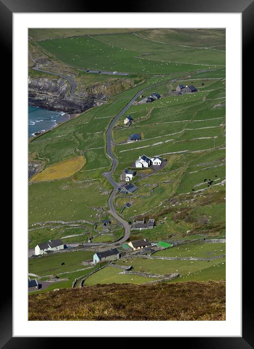 View from above Coumeenole  Framed Mounted Print by barbara walsh