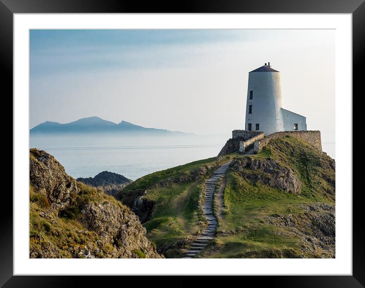 Tower at Llanddwyn Island, Anglesey. Framed Mounted Print by Colin Allen