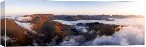 Langdale Cloud Inversion Lake District 1 Canvas Print by Sonny Ryse