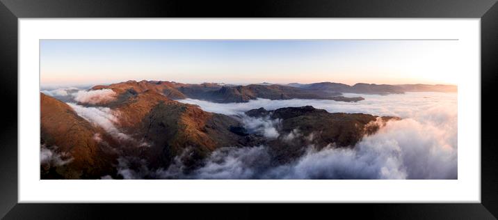 Langdale Cloud Inversion Lake District 1 Framed Mounted Print by Sonny Ryse