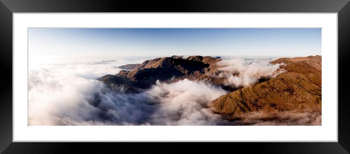 Langdale Cloud Inversion Lake District 2 Framed Mounted Print by Sonny Ryse