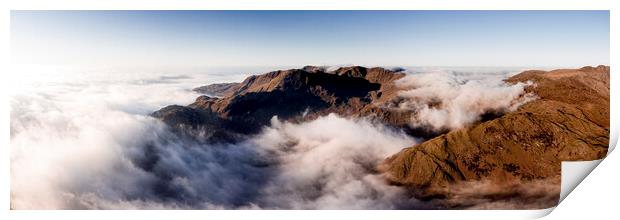 Langdale Cloud Inversion Lake District 2 Print by Sonny Ryse