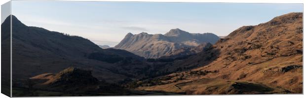 Langdale Valley and the Pikes Lake District Canvas Print by Sonny Ryse