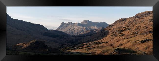 Langdale Valley and the Pikes Lake District Framed Print by Sonny Ryse