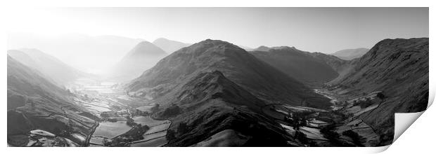 Martindale Black and White Lake District Print by Sonny Ryse