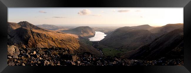 Wastwater and Wasdale Lake District Framed Print by Sonny Ryse