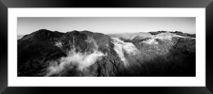 Wrynose Pass Cloud INversion Lake District Framed Mounted Print by Sonny Ryse