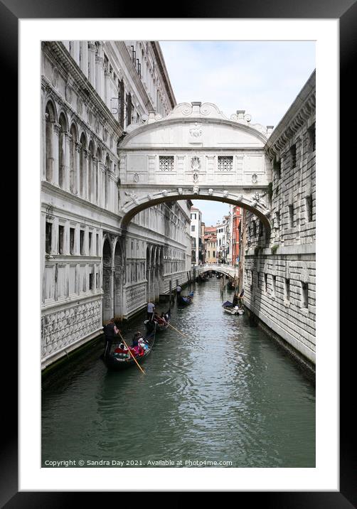 Bridge of Sighs Venice Framed Mounted Print by Sandra Day