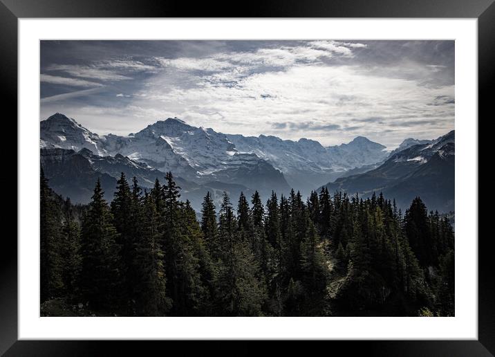 The beautiful Alps of Switzerland in autumn Framed Mounted Print by Erik Lattwein