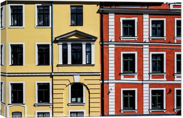 Colorful buildings Canvas Print by Maria Vonotna