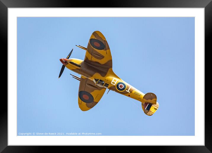 Spitfire LFVc JG891 Framed Mounted Print by Steve de Roeck