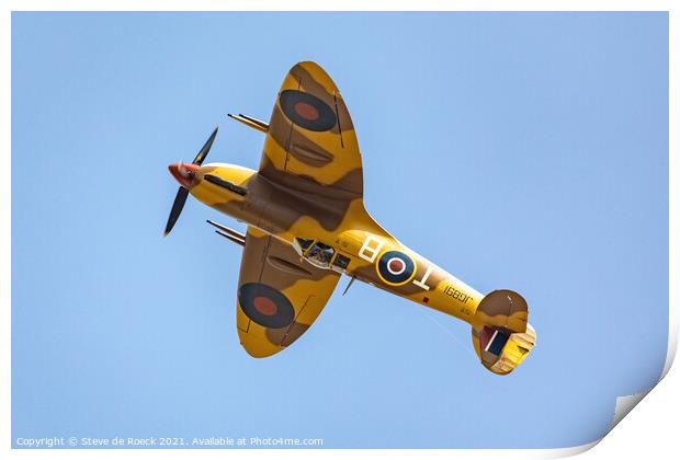 Spitfire LFVc JG891 Print by Steve de Roeck
