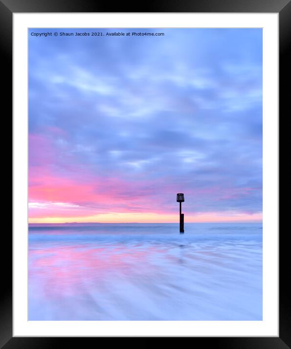 Solitude on Swanage beach  Framed Mounted Print by Shaun Jacobs