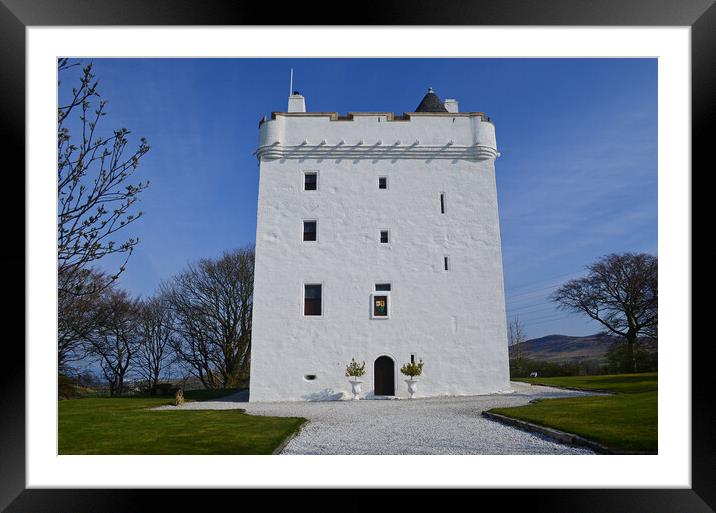 Law Castle in  West Kilbride Framed Mounted Print by Allan Durward Photography