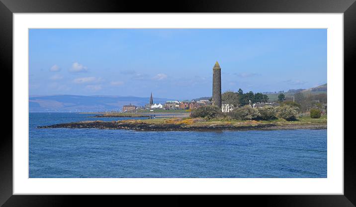 Largs Pencil ,symbol of history Framed Mounted Print by Allan Durward Photography